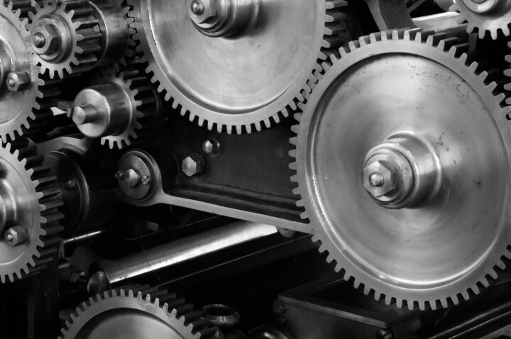 Engrenages d'une transmission industrielle